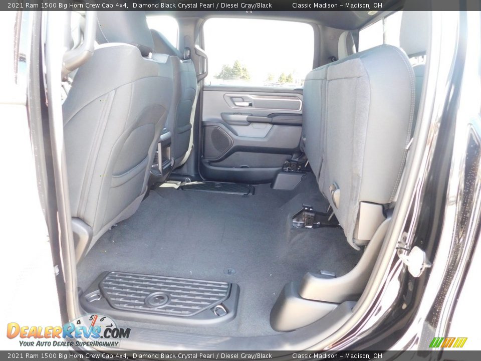 2021 Ram 1500 Big Horn Crew Cab 4x4 Diamond Black Crystal Pearl / Diesel Gray/Black Photo #10