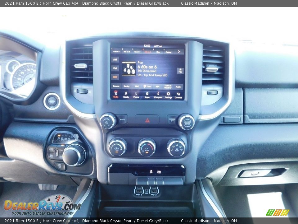 2021 Ram 1500 Big Horn Crew Cab 4x4 Diamond Black Crystal Pearl / Diesel Gray/Black Photo #11
