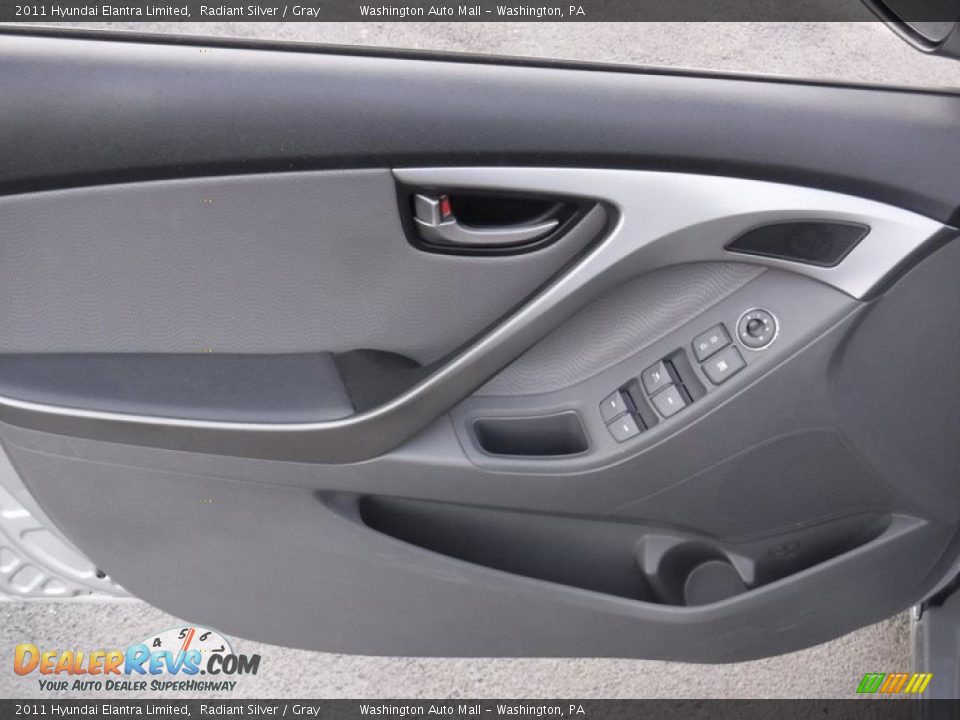 2011 Hyundai Elantra Limited Radiant Silver / Gray Photo #12