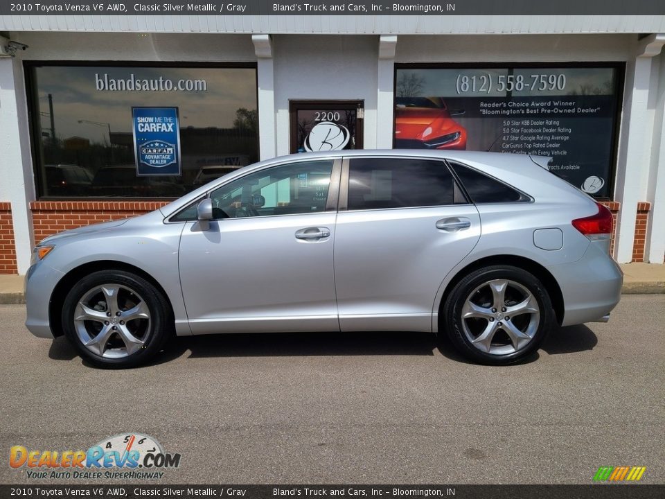 2010 Toyota Venza V6 AWD Classic Silver Metallic / Gray Photo #1