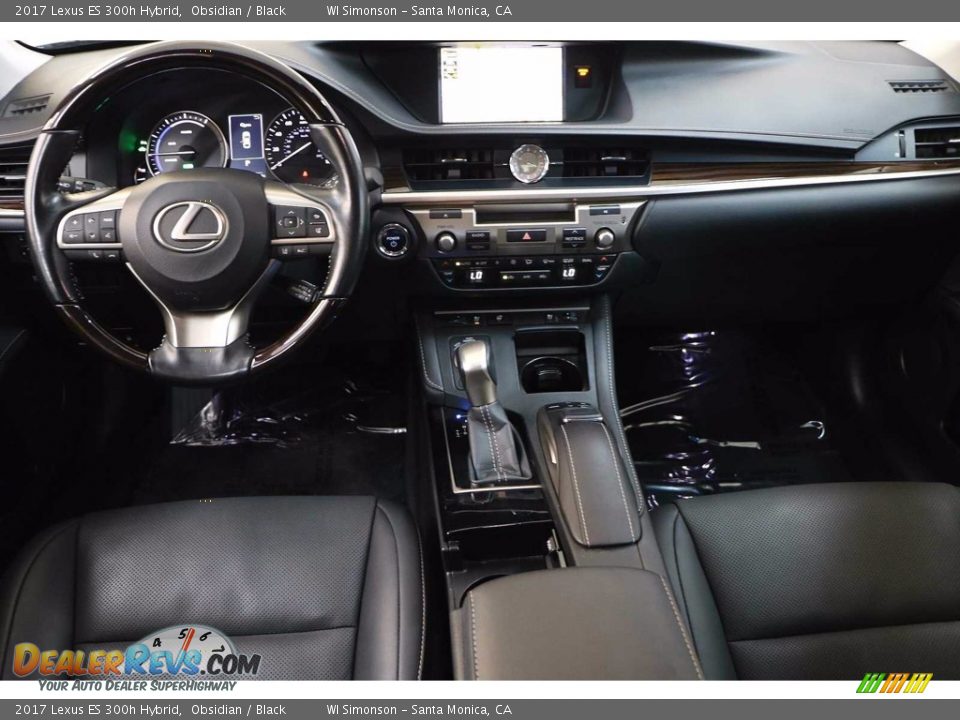 2017 Lexus ES 300h Hybrid Obsidian / Black Photo #19