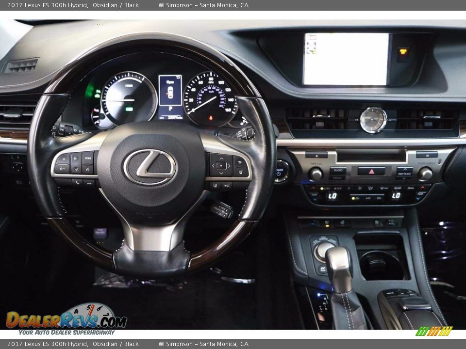 2017 Lexus ES 300h Hybrid Obsidian / Black Photo #20