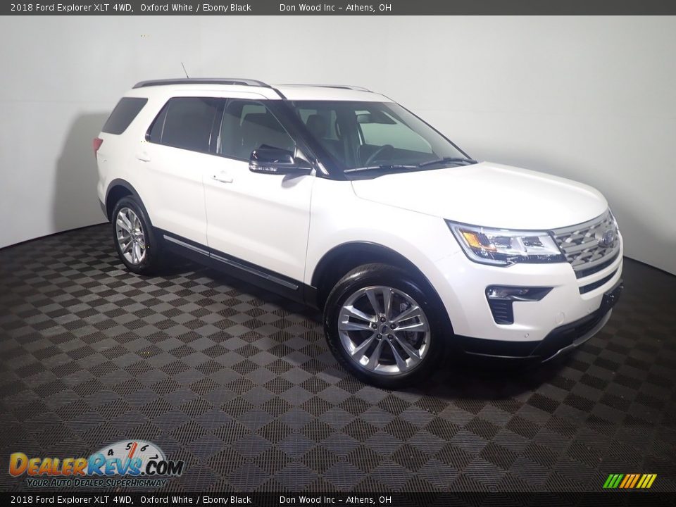 2018 Ford Explorer XLT 4WD Oxford White / Ebony Black Photo #6