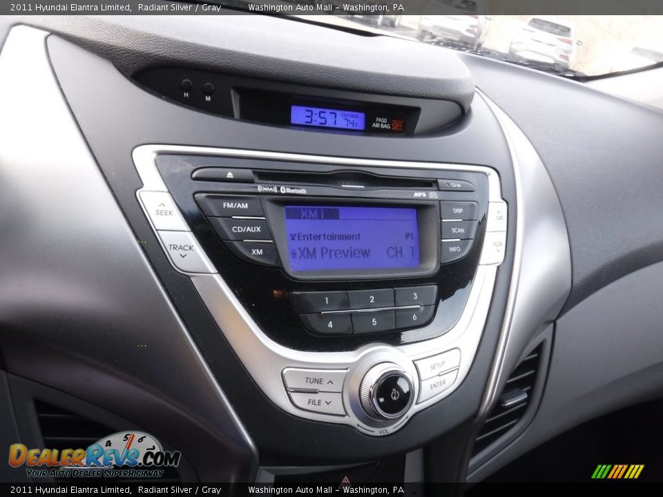 2011 Hyundai Elantra Limited Radiant Silver / Gray Photo #17