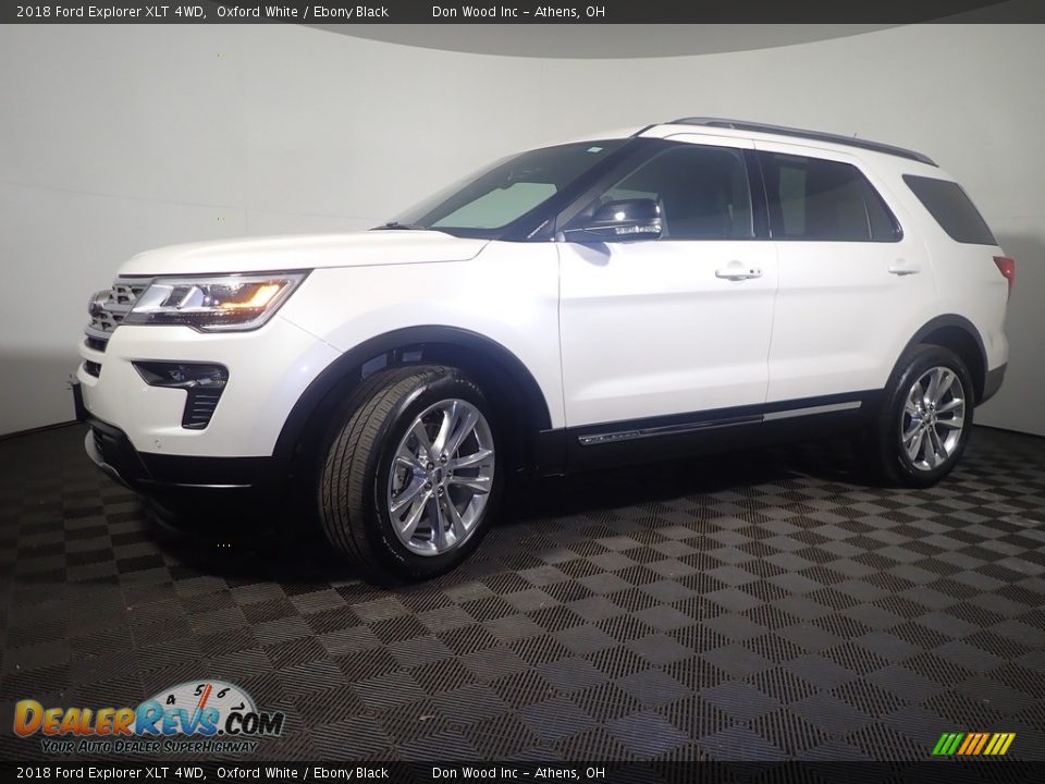 2018 Ford Explorer XLT 4WD Oxford White / Ebony Black Photo #11