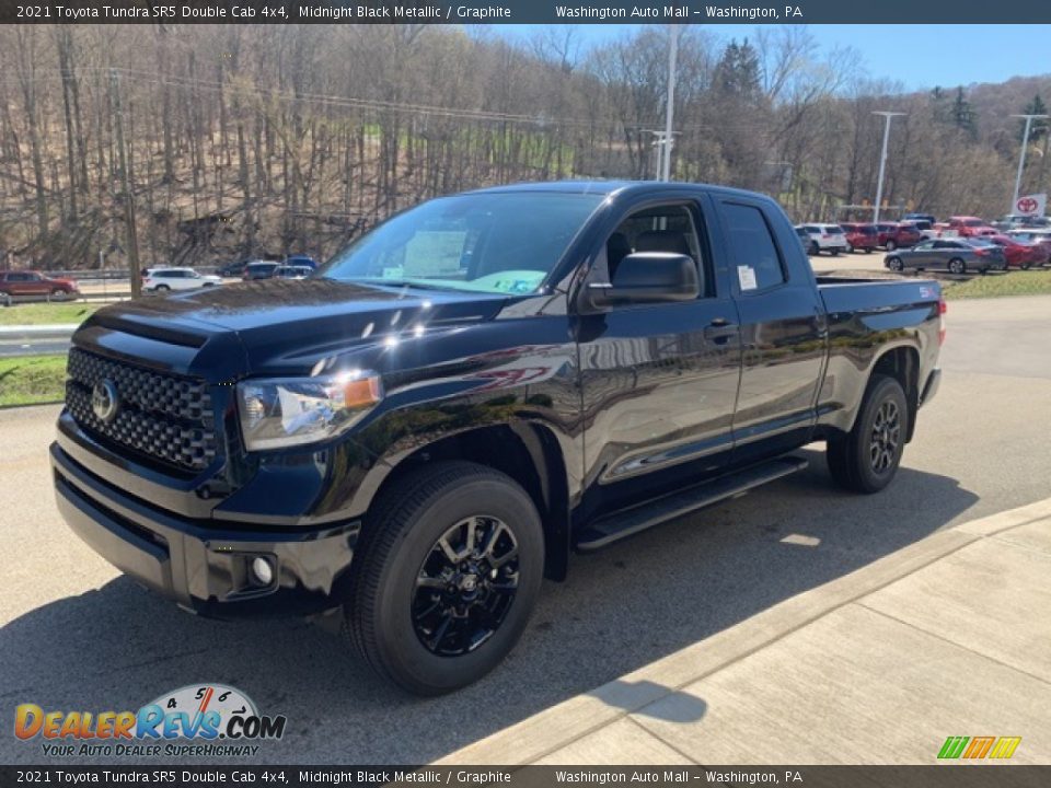 2021 Toyota Tundra SR5 Double Cab 4x4 Midnight Black Metallic / Graphite Photo #19