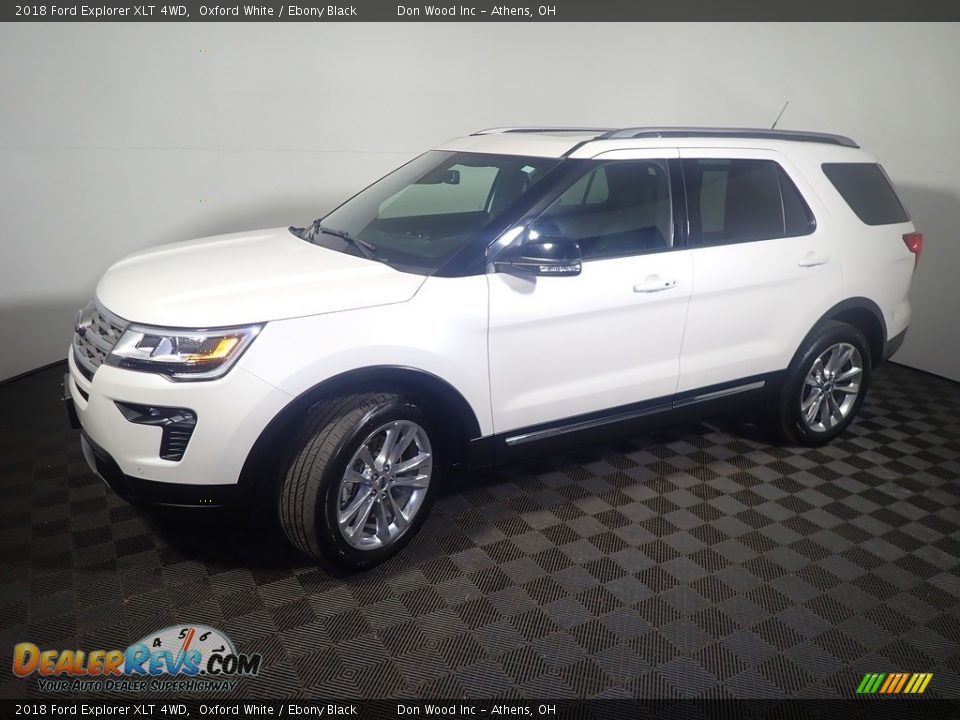 2018 Ford Explorer XLT 4WD Oxford White / Ebony Black Photo #12