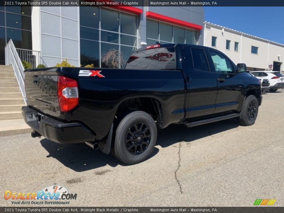 2021 Toyota Tundra SR5 Double Cab 4x4 Midnight Black Metallic / Graphite Photo #21