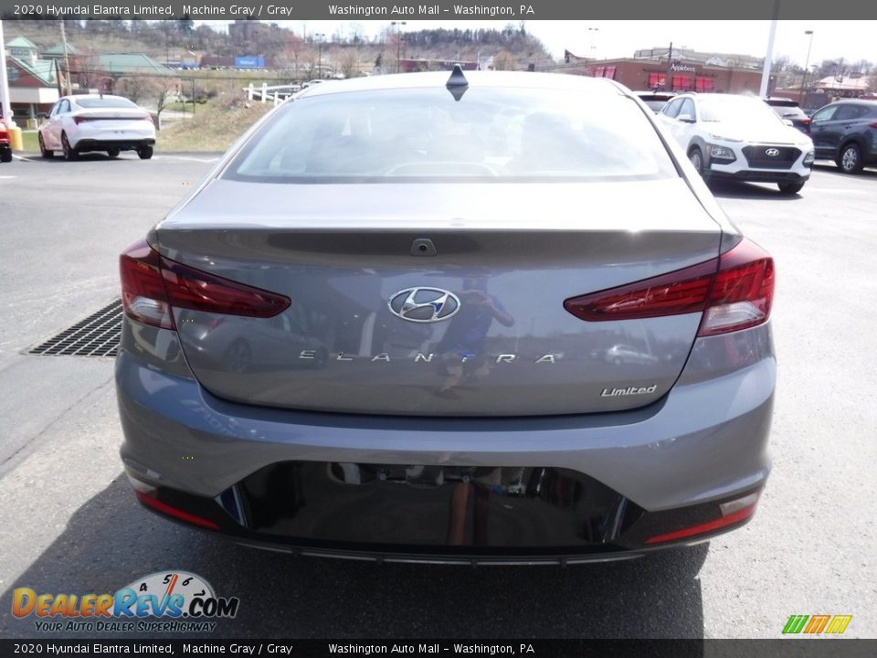 2020 Hyundai Elantra Limited Machine Gray / Gray Photo #7