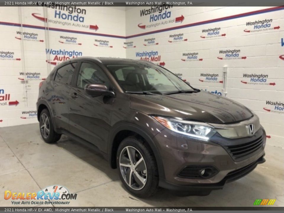 2021 Honda HR-V EX AWD Midnight Amethyst Metallic / Black Photo #2