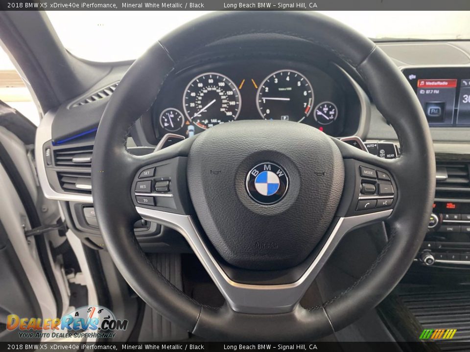 2018 BMW X5 xDrive40e iPerfomance Mineral White Metallic / Black Photo #18