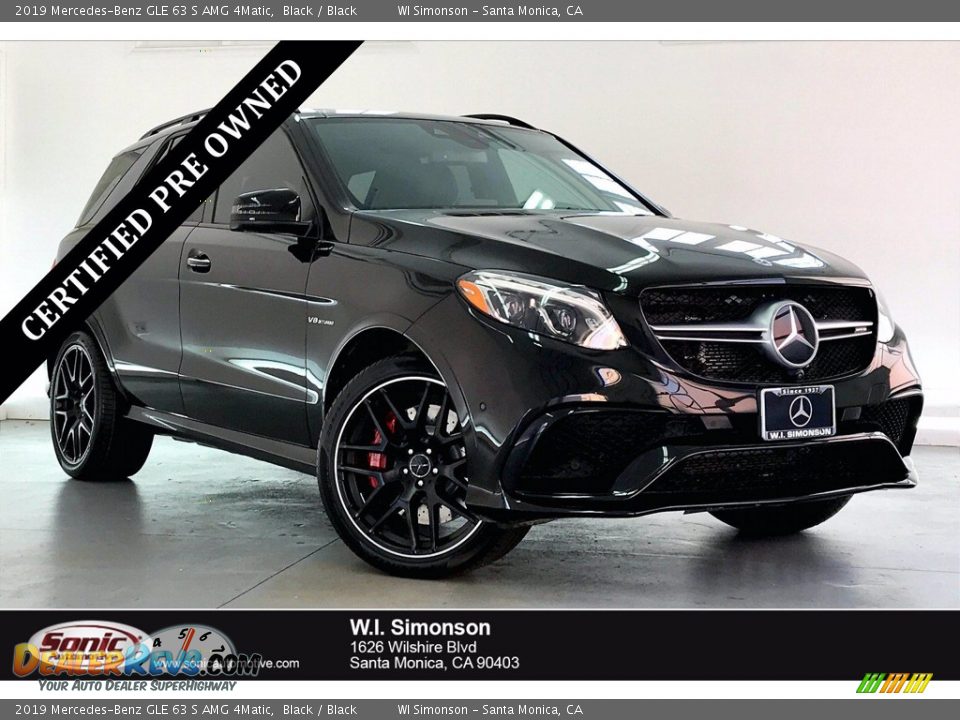 2019 Mercedes-Benz GLE 63 S AMG 4Matic Black / Black Photo #1