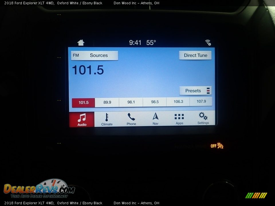 2018 Ford Explorer XLT 4WD Oxford White / Ebony Black Photo #31