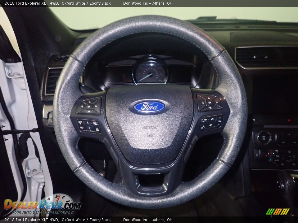 2018 Ford Explorer XLT 4WD Oxford White / Ebony Black Photo #32