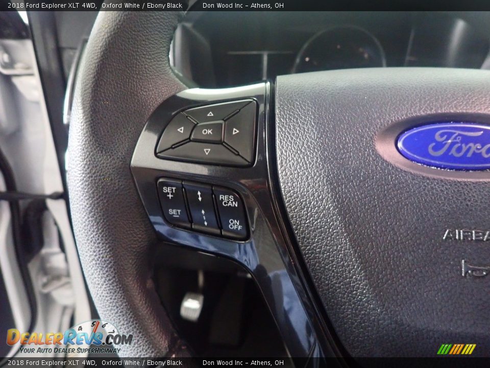 2018 Ford Explorer XLT 4WD Oxford White / Ebony Black Photo #34