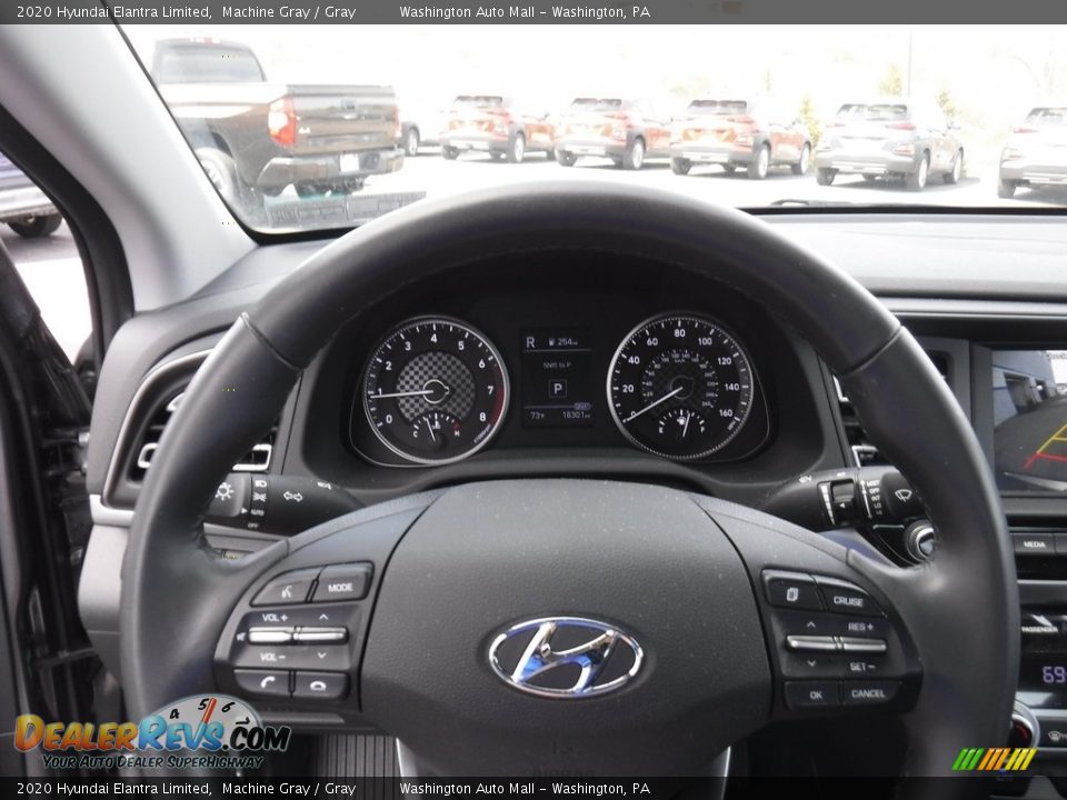 2020 Hyundai Elantra Limited Machine Gray / Gray Photo #20