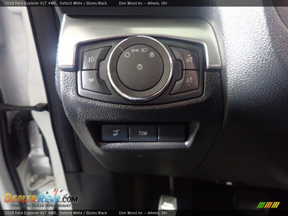 2018 Ford Explorer XLT 4WD Oxford White / Ebony Black Photo #36