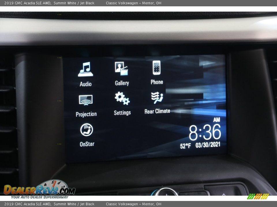 2019 GMC Acadia SLE AWD Summit White / Jet Black Photo #10