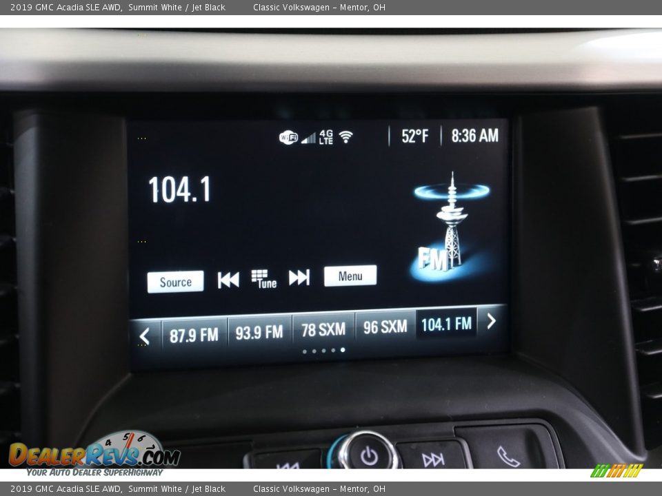 2019 GMC Acadia SLE AWD Summit White / Jet Black Photo #11