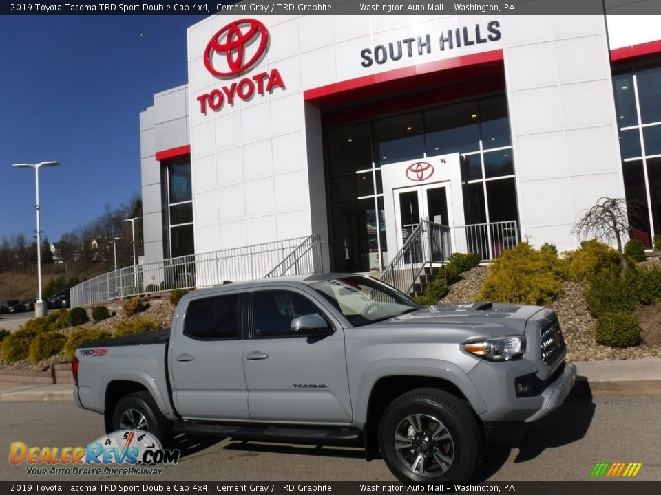 2019 Toyota Tacoma TRD Sport Double Cab 4x4 Cement Gray / TRD Graphite Photo #2