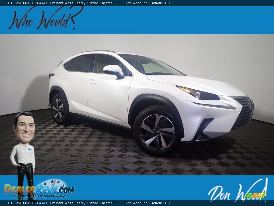 2018 Lexus NX 300 AWD Eminent White Pearl / Glazed Caramel Photo #1