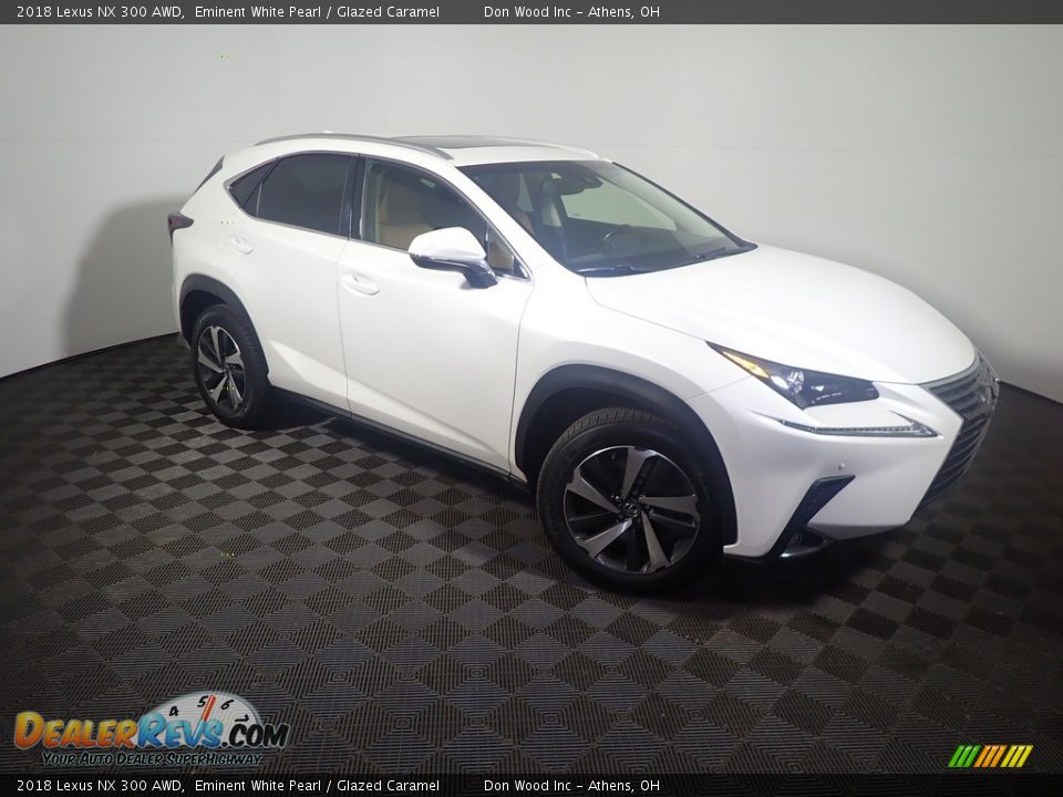 2018 Lexus NX 300 AWD Eminent White Pearl / Glazed Caramel Photo #6