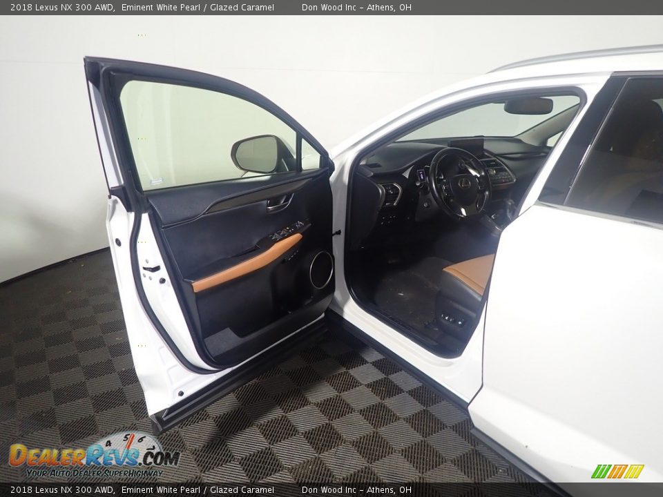 2018 Lexus NX 300 AWD Eminent White Pearl / Glazed Caramel Photo #24
