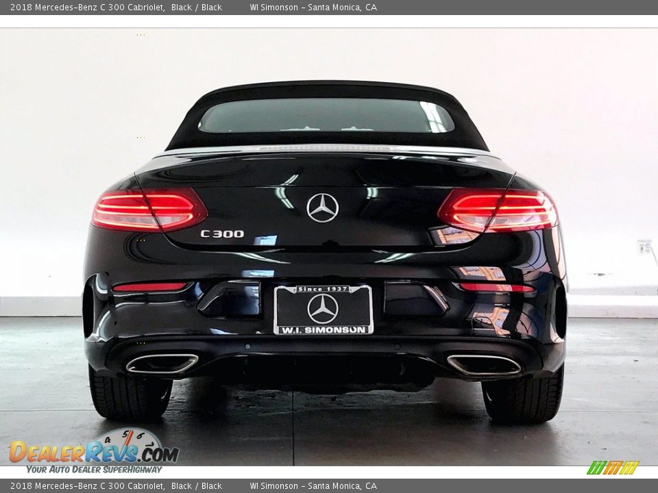 2018 Mercedes-Benz C 300 Cabriolet Black / Black Photo #3