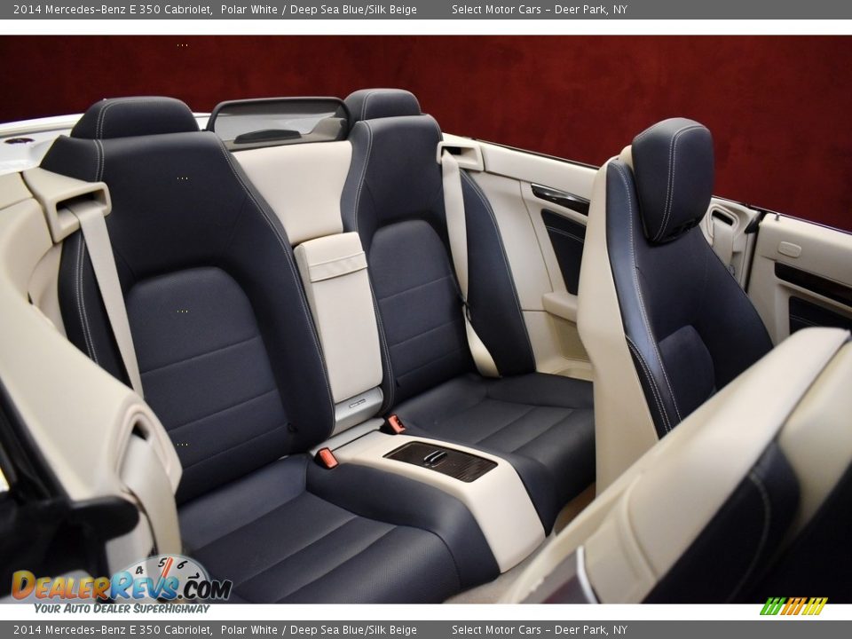 2014 Mercedes-Benz E 350 Cabriolet Polar White / Deep Sea Blue/Silk Beige Photo #20