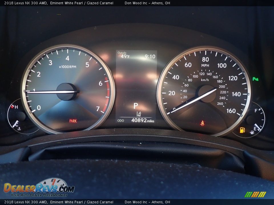 2018 Lexus NX 300 AWD Eminent White Pearl / Glazed Caramel Photo #33