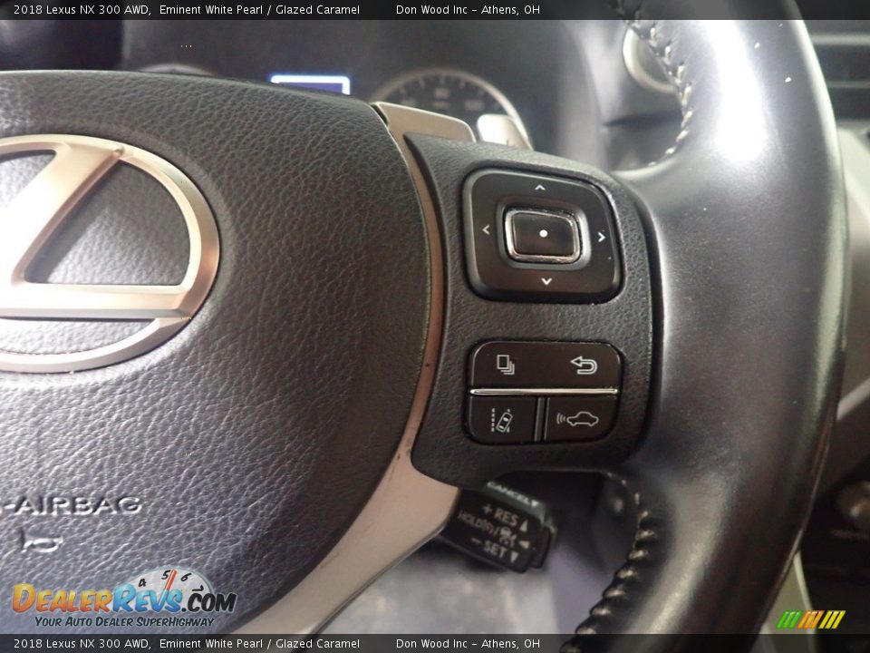2018 Lexus NX 300 AWD Eminent White Pearl / Glazed Caramel Photo #35
