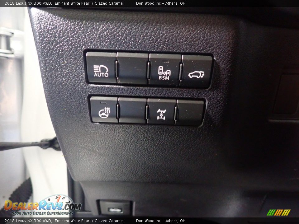 2018 Lexus NX 300 AWD Eminent White Pearl / Glazed Caramel Photo #36