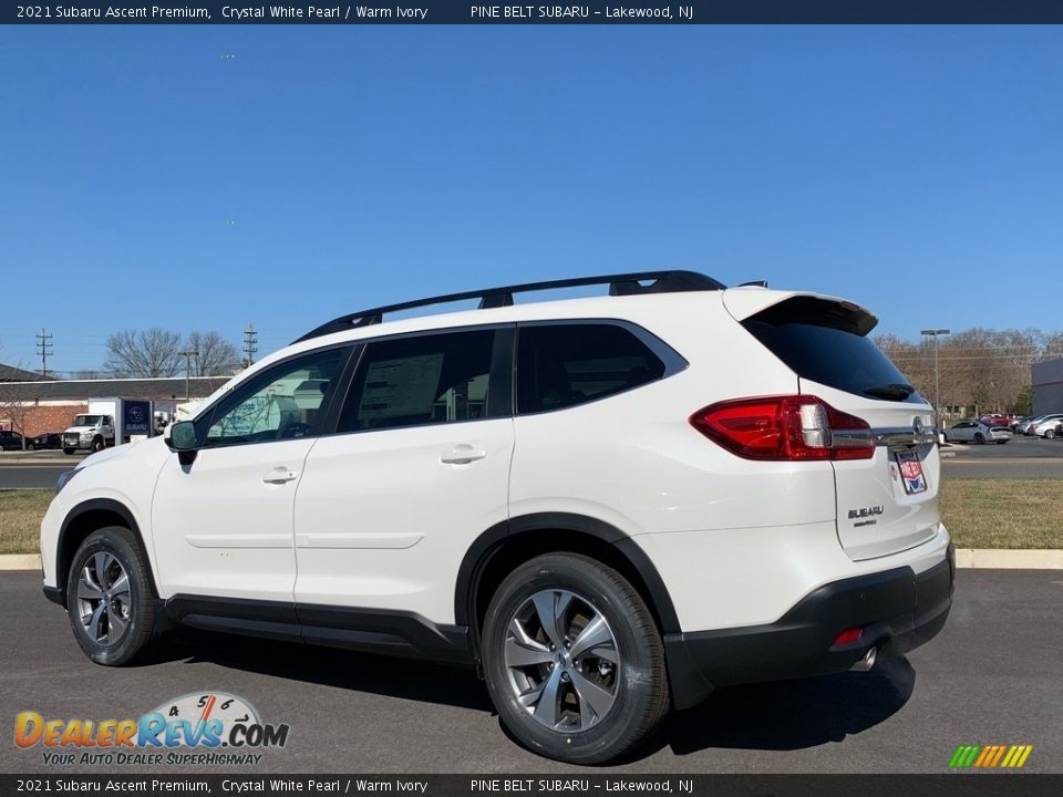 2021 Subaru Ascent Premium Crystal White Pearl / Warm Ivory Photo #6