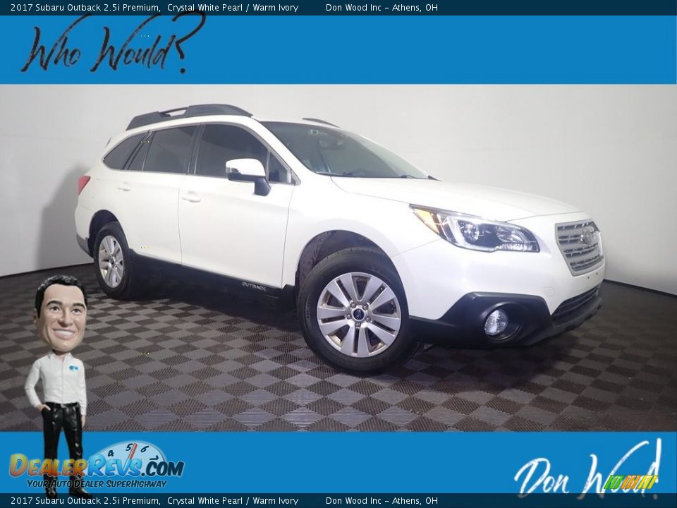 2017 Subaru Outback 2.5i Premium Crystal White Pearl / Warm Ivory Photo #1