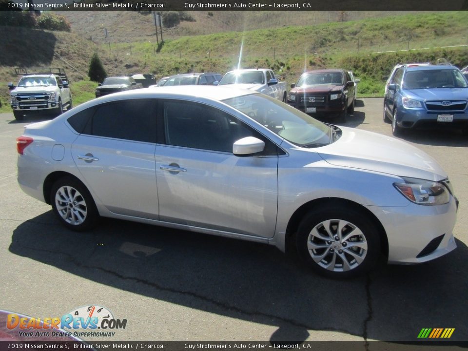 2019 Nissan Sentra S Brilliant Silver Metallic / Charcoal Photo #5