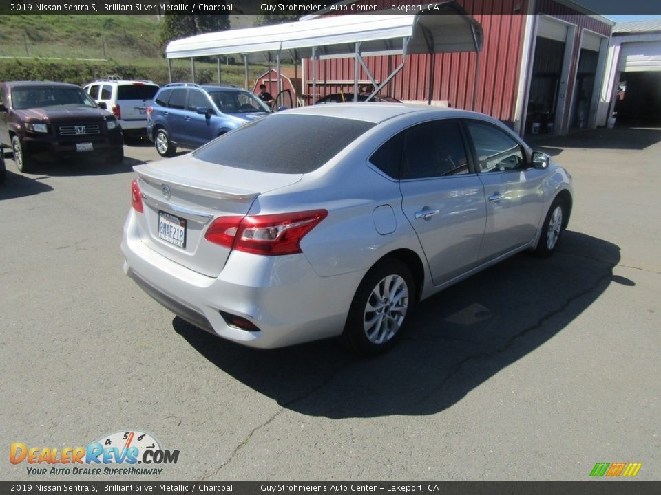 2019 Nissan Sentra S Brilliant Silver Metallic / Charcoal Photo #6