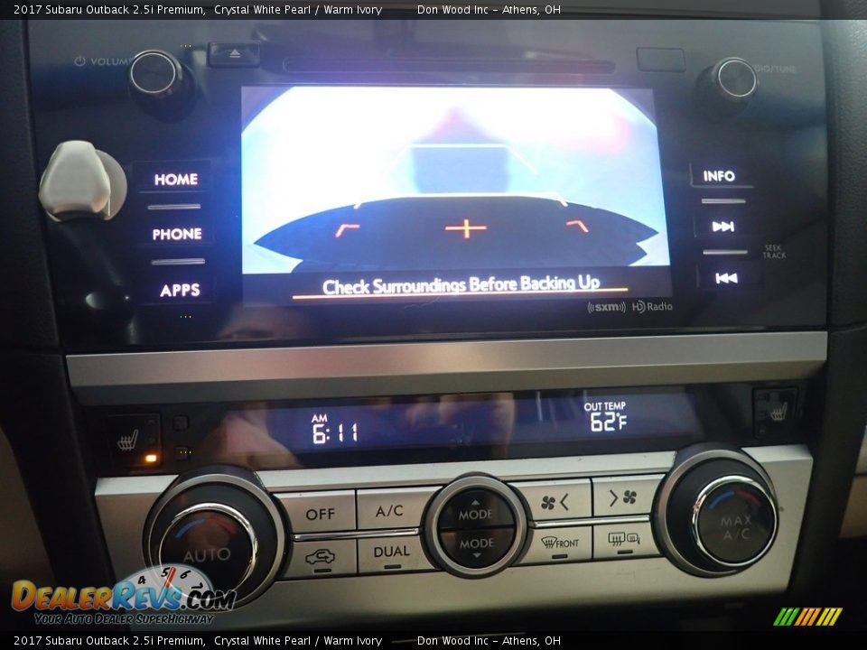 2017 Subaru Outback 2.5i Premium Crystal White Pearl / Warm Ivory Photo #3