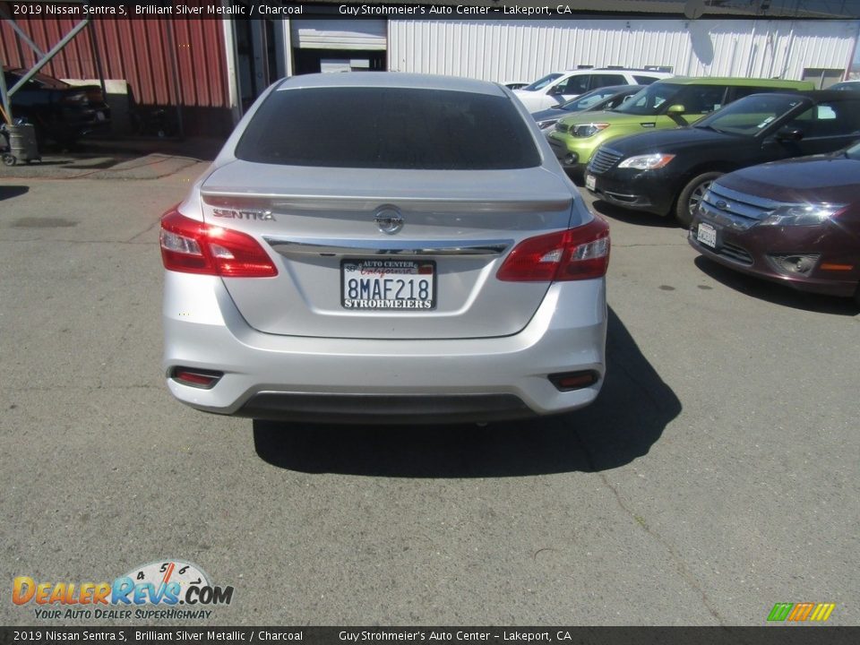 2019 Nissan Sentra S Brilliant Silver Metallic / Charcoal Photo #7