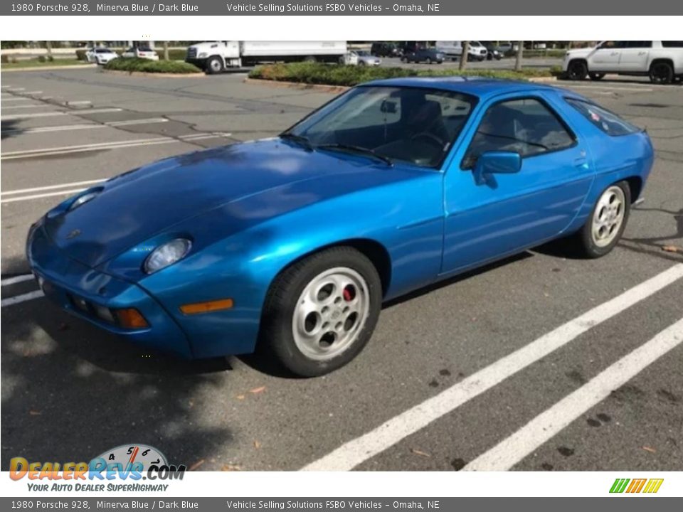 Minerva Blue 1980 Porsche 928  Photo #8