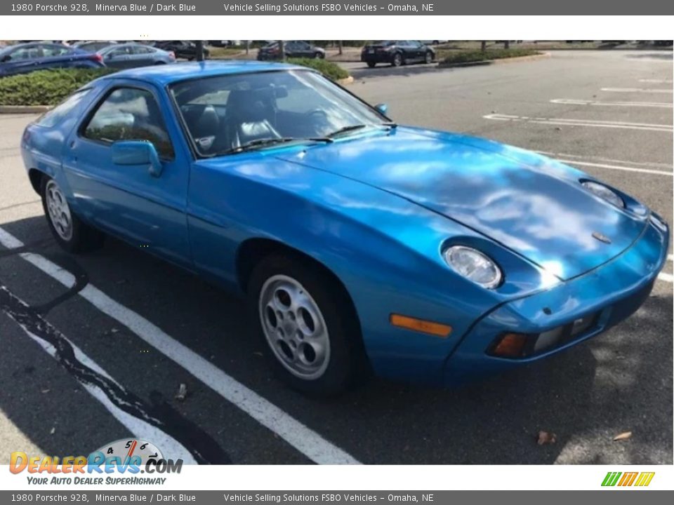 1980 Porsche 928 Minerva Blue / Dark Blue Photo #9