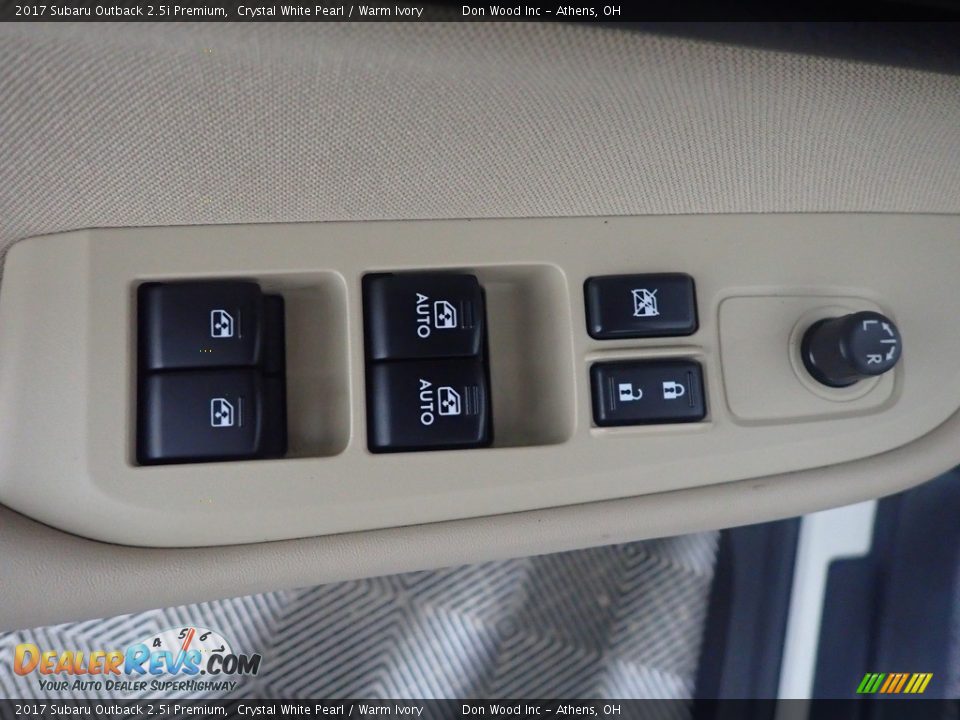 2017 Subaru Outback 2.5i Premium Crystal White Pearl / Warm Ivory Photo #23
