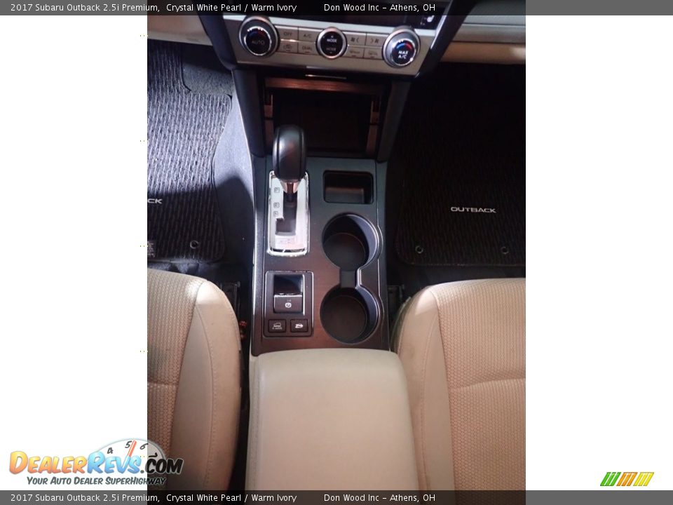 2017 Subaru Outback 2.5i Premium Crystal White Pearl / Warm Ivory Photo #34