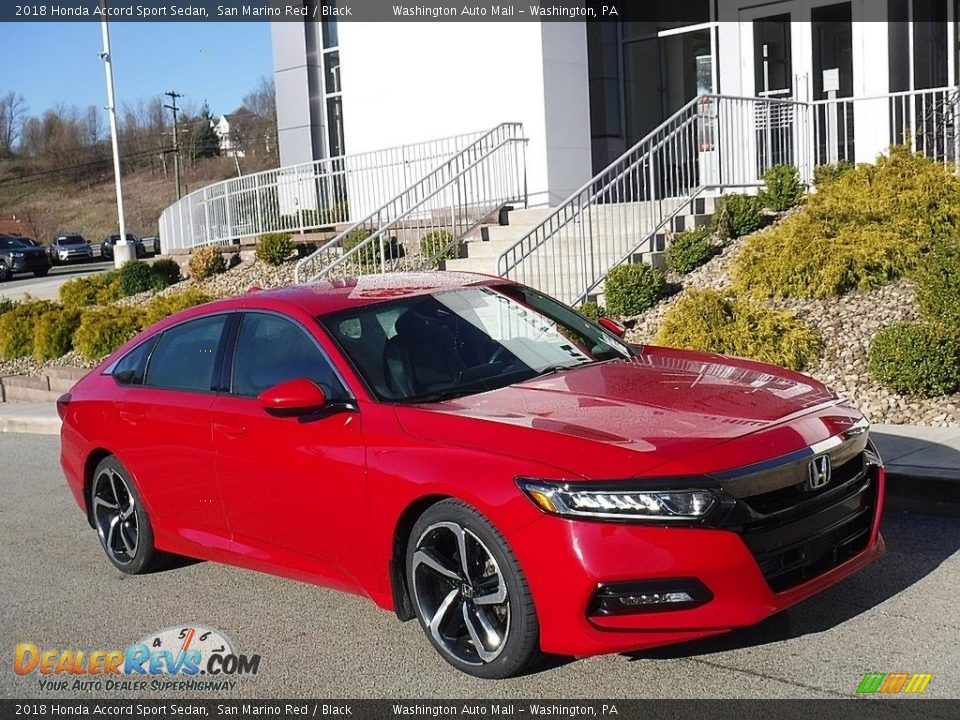 Front 3/4 View of 2018 Honda Accord Sport Sedan Photo #1