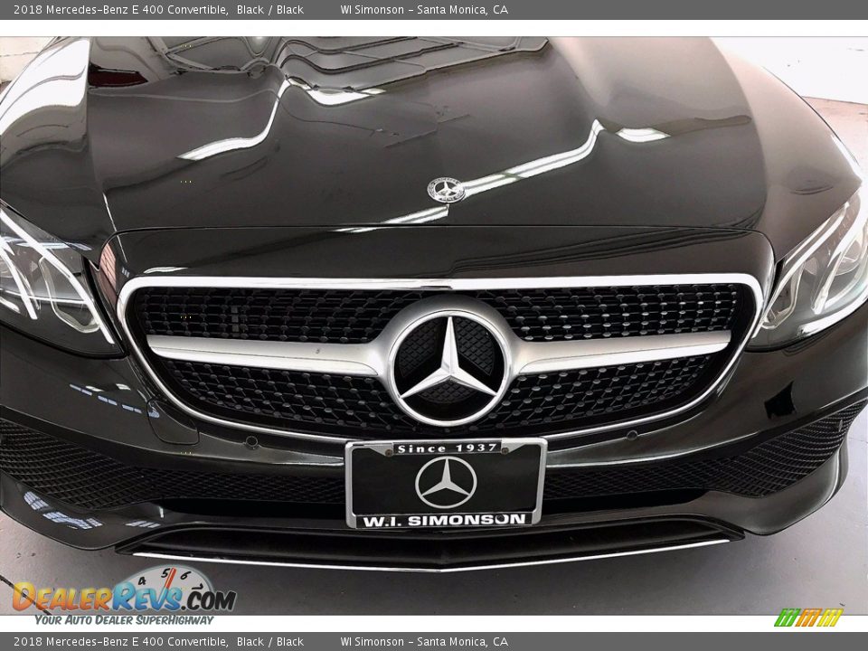 2018 Mercedes-Benz E 400 Convertible Black / Black Photo #30