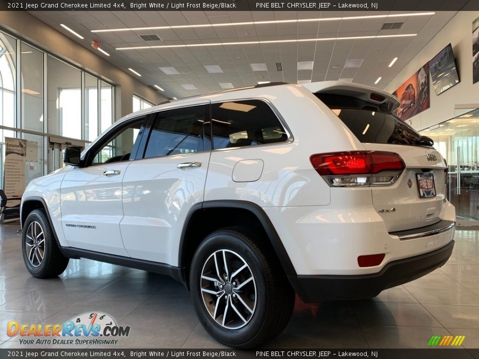 2021 Jeep Grand Cherokee Limited 4x4 Bright White / Light Frost Beige/Black Photo #4