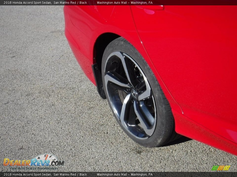 2018 Honda Accord Sport Sedan San Marino Red / Black Photo #9