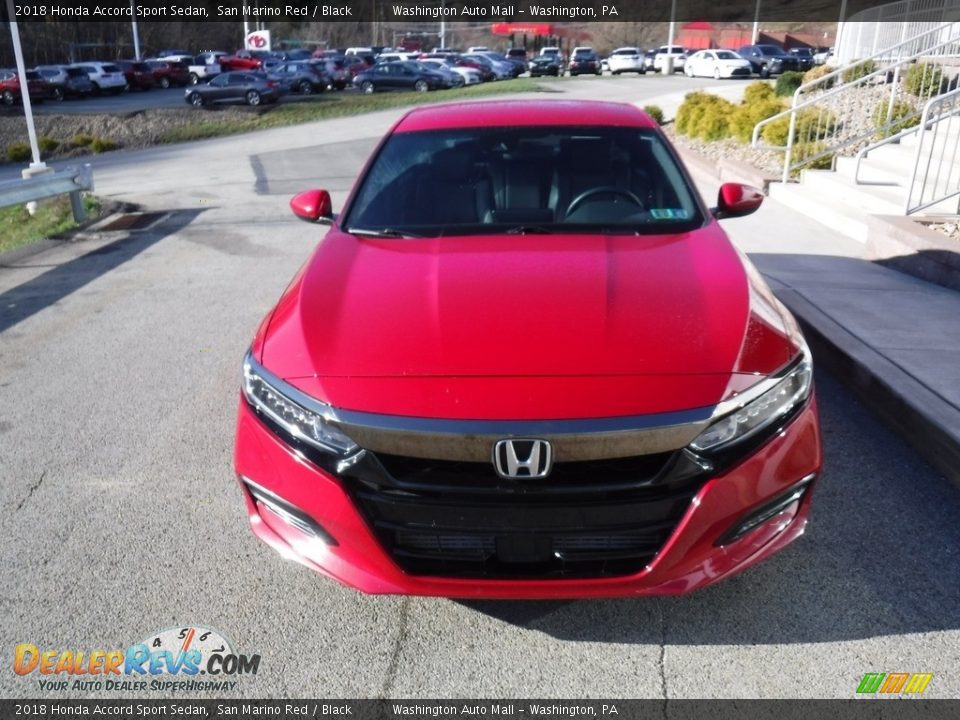 2018 Honda Accord Sport Sedan San Marino Red / Black Photo #10