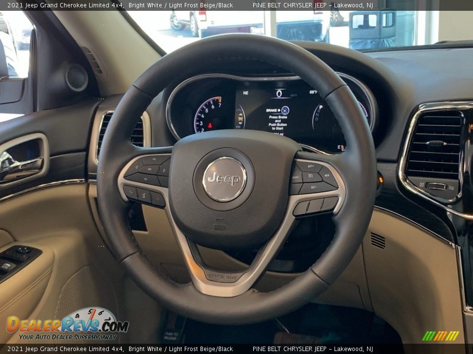 2021 Jeep Grand Cherokee Limited 4x4 Bright White / Light Frost Beige/Black Photo #10