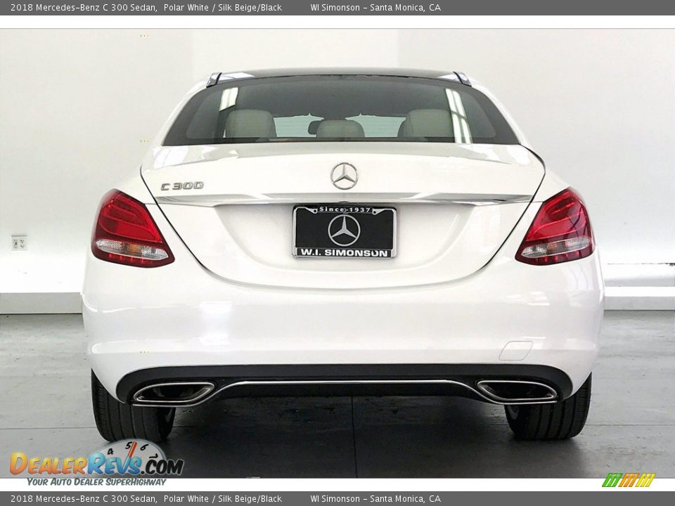 2018 Mercedes-Benz C 300 Sedan Polar White / Silk Beige/Black Photo #3