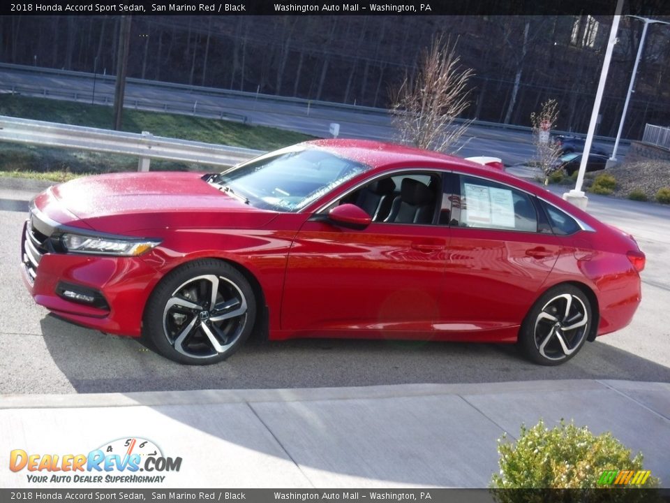 2018 Honda Accord Sport Sedan San Marino Red / Black Photo #12
